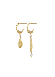 Noor earrings Gold Maanesten 
